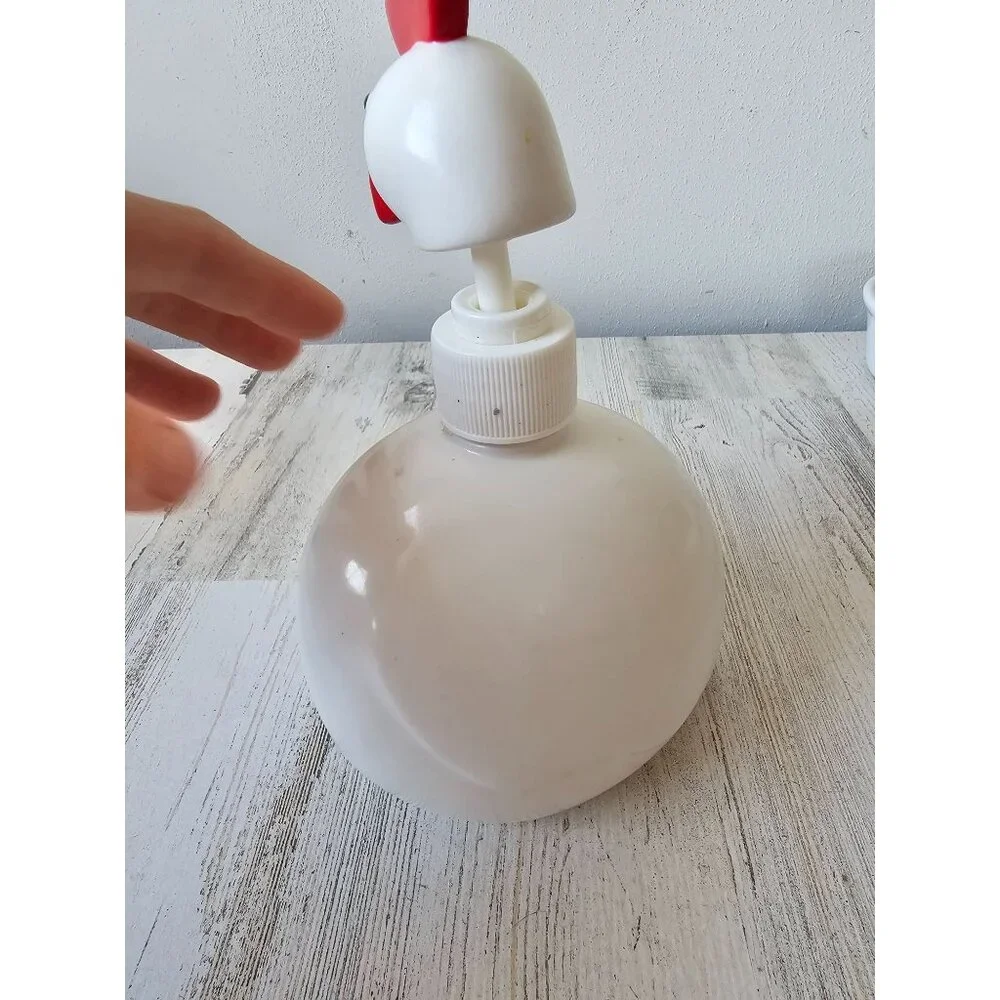 Dept 56 chicken soap‎ dispenser as is vintage ceramic